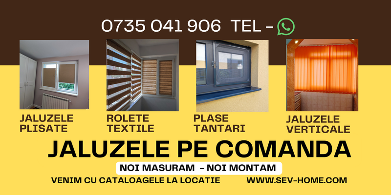 Jaluzele pe comanda.
